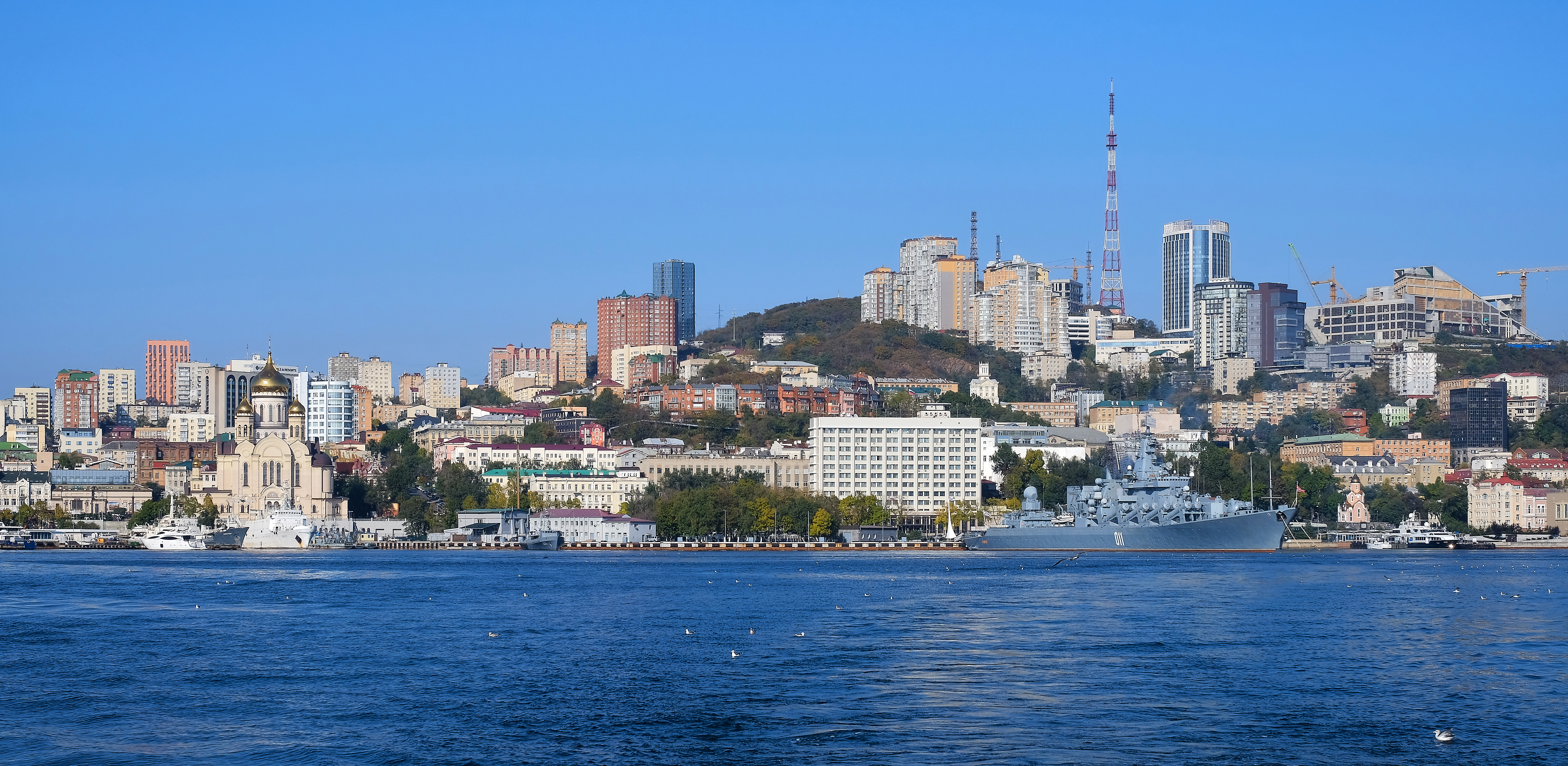 Вид на Владивосток и бухту